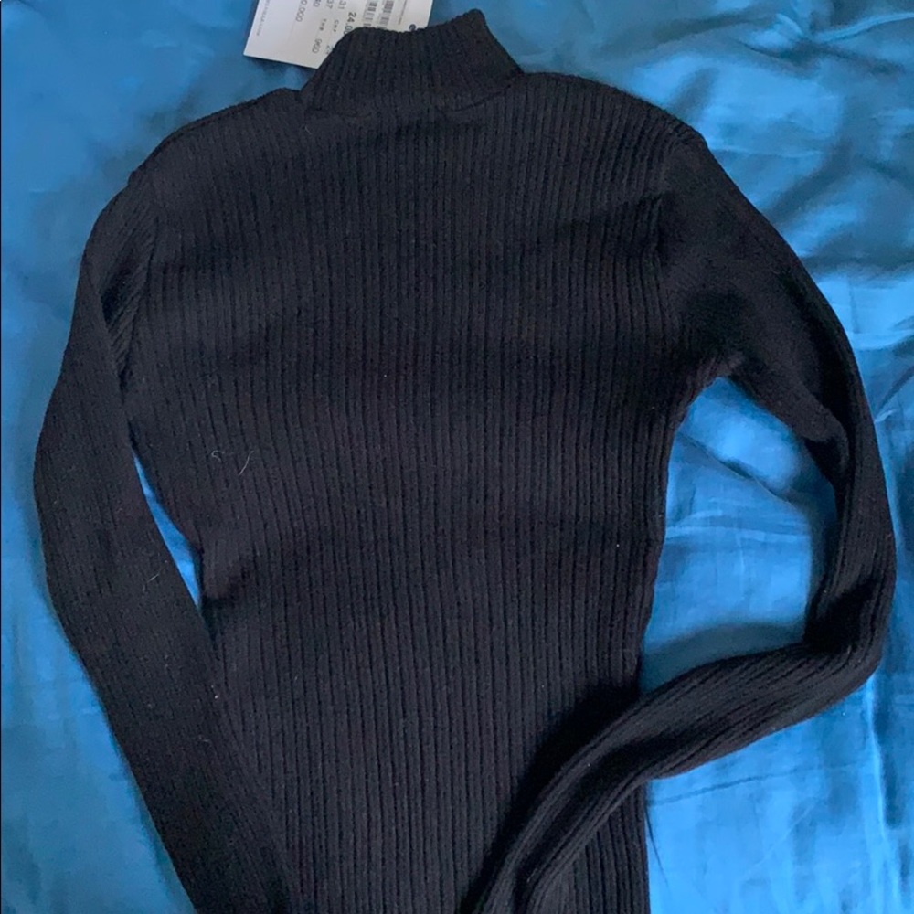 Black turtle neck